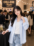 Ribbon Pocket Oversized - Shirt